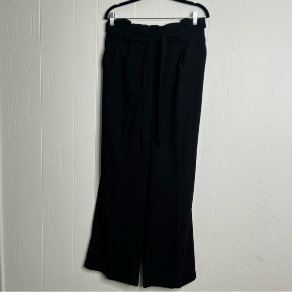 High Waisted Belted Paperbag Wide Leg Pant NWOT - Picture 4 of 7